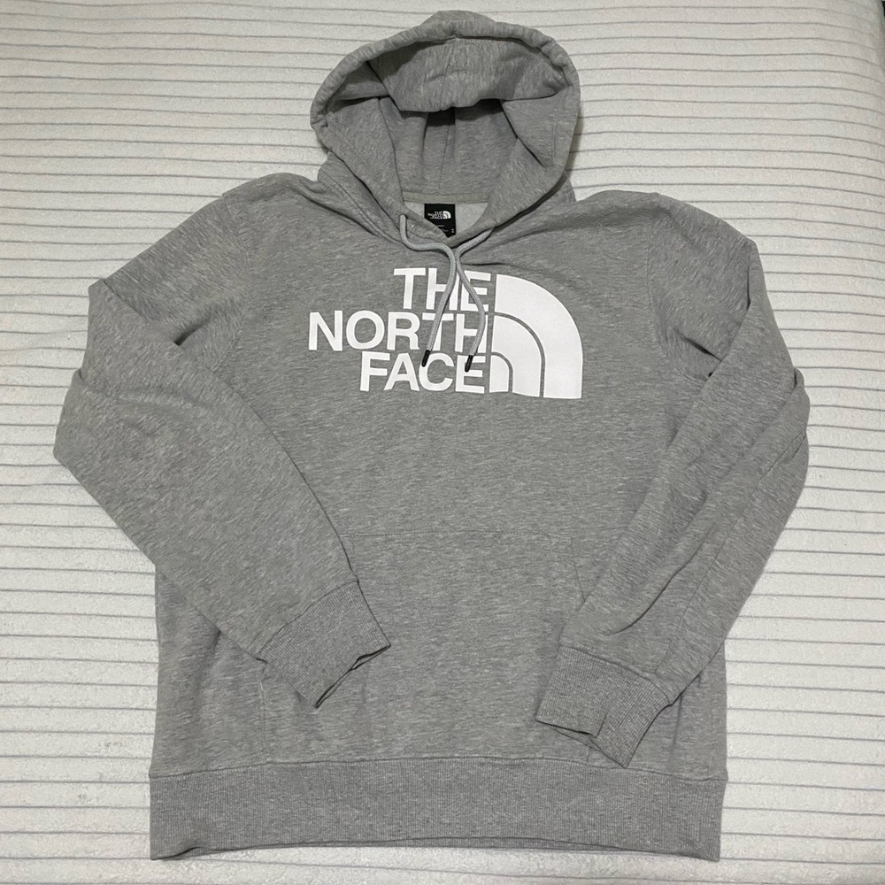 North Face Grey Hoodie Medium